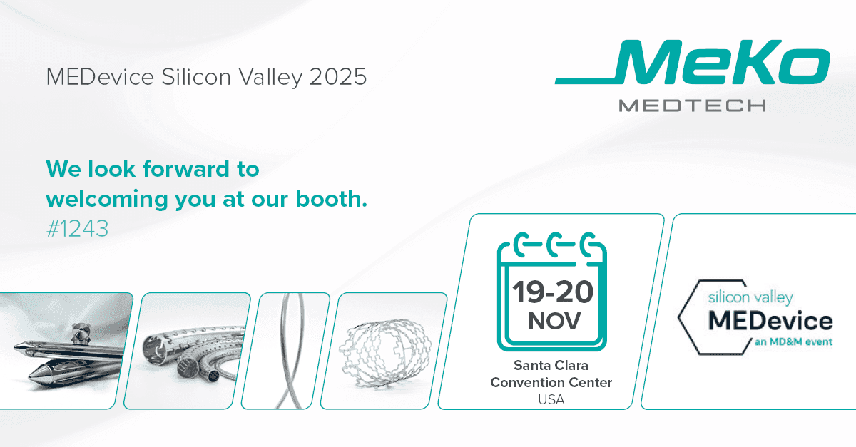 Meet us at MEDevice Silicon Valley