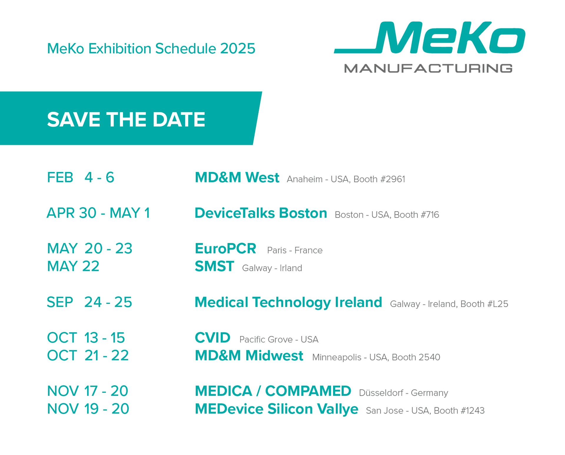 Save the Date for 2025